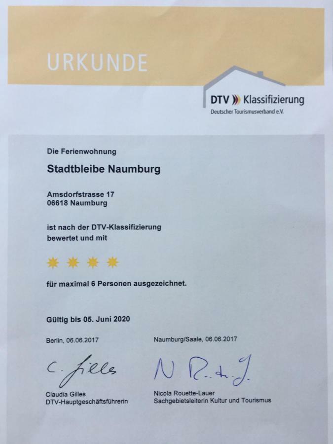 Stadtbleibe Naumburg Naumbourg Extérieur photo